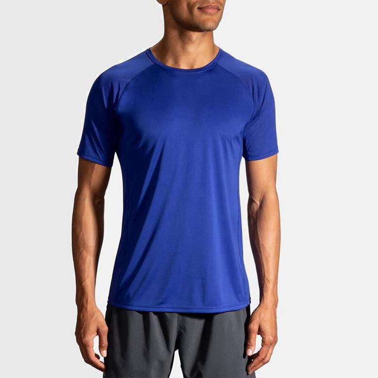 Brooks Stealth - Camisetas Manga Corta Hombre - Azules (DC0741932)